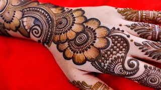 easy arabic mehndi designs teej karwachauth 2023 special mehandi designs heart shape henna mehendi [upl. by Nawrocki]