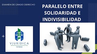 Solidaridad e indivisibilidad semejanzas y diferencias  pregunta grado [upl. by Seiuqram698]