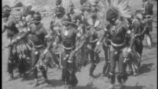 1930s Home Movie of African Tribal Dances [upl. by Ellerrehs]