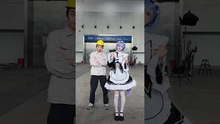 wow 😲 Amazing dance Rem cosplay rem cosplay shorts [upl. by Inah208]