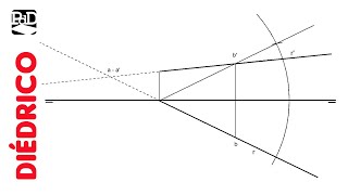 Intersecciones de una Recta con los Planos Bisectores  Sistema Diédrico [upl. by Enivid]