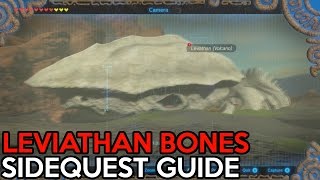 Leviathan Bones Sidequest Guide The Legend Of Zelda Breath Of The Wild [upl. by Savart]