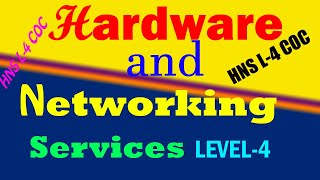 Hardware and Networking Services COC Level 4 Exam [upl. by Enyar638]