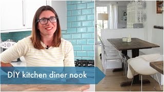 My DIY kitchen diner nook  Heather At Home [upl. by Attennaj]