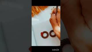 polymer clay earrings tutorial diyearrings polymerclayearrings virslshorts [upl. by Iruyas542]