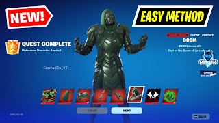 Fortnite Complete Page 1 Doom Quests  How to get Doom Skin Pickaxe Glider Wrap and more [upl. by Suzan691]