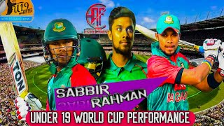 Sabbir Rahman under 19 World Cup performance By AF Entertainer SabbirRahman [upl. by Aiker]