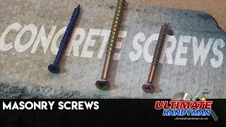 Concrete screws  Masonry screws [upl. by Legge]