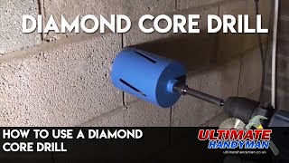 How to use a diamond core drill [upl. by Aienahs]