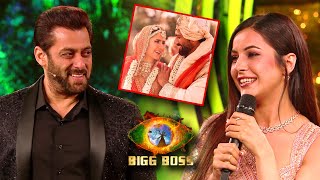 Shehnaaz Gill Teases Salman Khan Over Katrina Kaif And Vicky Kaushals Wedding  BB15 Grand Finale [upl. by Culley744]