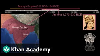 Chandragupta Ashoka and the Maurya Empire  World History  Khan Academy [upl. by Dolley152]