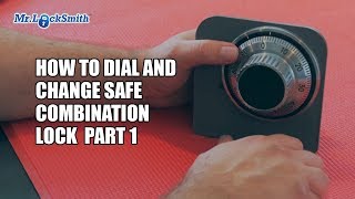 How to Dial and Change Safe Combination Lock Part 001  Mr Locksmith Training Video [upl. by Nilyak]