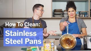 How to Clean Stainless Steel Pots and Pans [upl. by Harleigh]