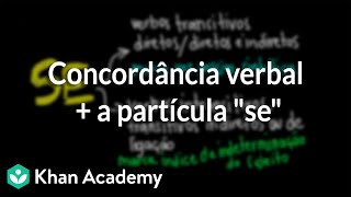 Concordância verbal  a partícula quotsequot [upl. by Ardnasela]