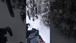 Snowmobile Hill Climbing Fail [upl. by Orlena]