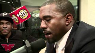 KANYE WESTPUSHA T FREESTYLE ON THE FUNKMASTER FLEX SHOW [upl. by Rawlinson]