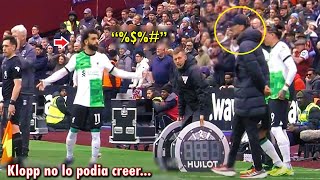 ASI fue la TREMENDA BRONCA entre SALAH Y KLOPP [upl. by Iadam631]