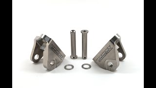 Titanium Offset Foot Peg Mounts YZF [upl. by Atipul]