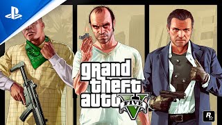 Grand Theft Auto V and Grand Theft Auto Online  Announcement Trailer  PS5 [upl. by Brewer]