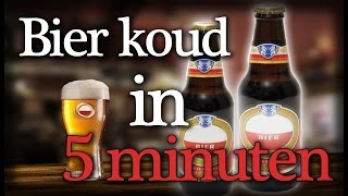 Zo maak je warm bier in 5 minuten ijs koud  Lifehack 4 [upl. by Remas]