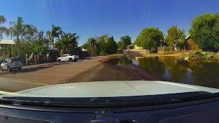 Driving through a flooded road in Upington South Africa Today [upl. by Ibur]