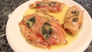 Chicken Saltimbocca Recipe  OrsaraRecipes [upl. by Deckert]