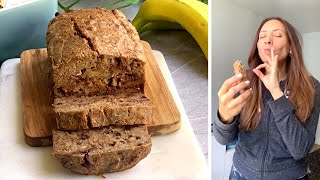 ¡¡ Delicioso PAN de PLÁTANO CON NUEZ Y YOGHURT   Receta casera DULCES CAKE [upl. by Ahsiki]