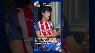 Vendedor del Estadio Akron se hace viral por apoyar a Chivas fly chivas akron [upl. by Kcod]