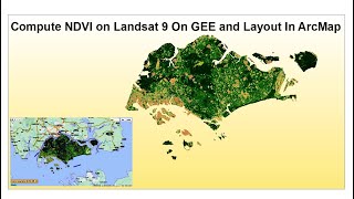 Compute NDVI on Landsat 9 Using Google Earth Engine Stunning Map in ArcMap A Full Detailed Tutorial [upl. by Annailuj312]