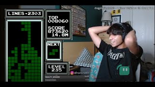 14 MILLION IN NES TETRIS  2nd Ever Level 235 [upl. by Spurgeon210]