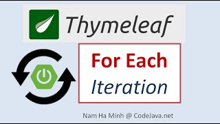 Thymeleaf For Each Iteration Practical Examples [upl. by Yllop712]