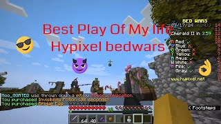 best bed break  save of my life hypixel bedwars minecraft hypixelbedwars [upl. by Sinegra]