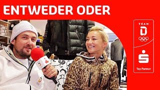 quotFeiern oder Chillenquot🎉 Entwederoder mit Aljona Savchenko  Team Deutschland  PyeongChang [upl. by Nahor]