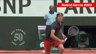 alexander zverev vs tomas martin etcheverry  Roland Garros 2023 [upl. by Nosiaj710]