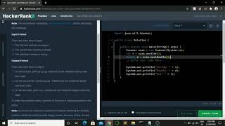 HACKERRANK  JAVA  STDIN STDOUT 2  String io problem [upl. by Meesaw]