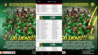 Liste des 55 Joueurs Préselectionnés par le Coach Rigobert Song pour la CAN 2023 en Côte dIvoire [upl. by Sisak]