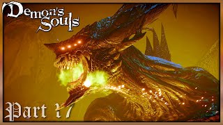 Demons Souls  Dragon God Boss Makoto Sword event  Sparkly The Crow Happy Walkthrough Part 17 [upl. by Nairde]