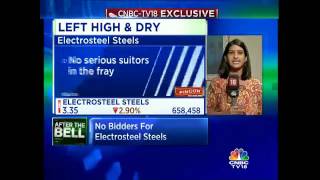 CNBCTV18 Excl No Bidders For Electrosteel Steels [upl. by Liauqram649]