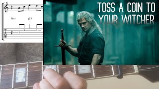 Toss A Coin To Your Witcher Guitar NotesTabsChords [upl. by Marigold859]