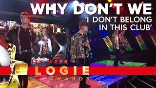 Why Dont We perform I Dont Belong in This Club  TV Week Logie Awards 2019 [upl. by Audrie]