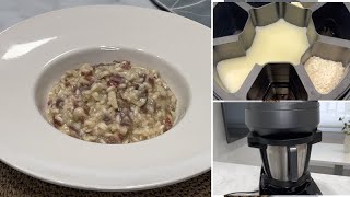 RISOTTO con setas y jamón en MAMBO COOKING Probando el revolucionario CHEFCROWN [upl. by Daniela]