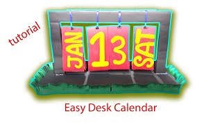 Upcycled Elegance Crafting an Easy Desk Calendar from Waste Materials [upl. by Lada371]