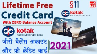 Kotak zero balance account opening online  kotak 811 credit card apply 2022  Full Guide in Hindi [upl. by Aihsikal]