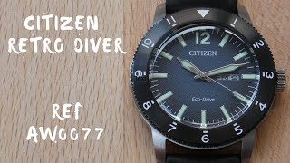 The Citizen Retro Diver AW0077  The Budget Oris 65 Homage [upl. by Ymeraj]