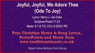 Joyful Joyful We Adore TheeOde to Joy BH07  Hymn Lyrics amp Music Video [upl. by Nikolas]