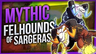 Felhounds of Sargeras  Mythic Antorus the Burning Throne  EnhShaman WoW Legion 732 [upl. by Nawram]