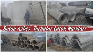 🔥Azbes Beton Turbalar Latoklar  Beton Turbalar narxlari [upl. by Aivart]