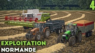 Farming Simulator 17  Exploitation Normande  Machine à palettes et moisson  4 [upl. by Novad848]