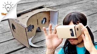 DIY How to make VR Headset Google Cardboard  Thaitrick [upl. by Oria]