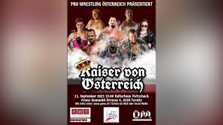 Wrestling  PWÖ Kapitel 1 Kaiser Von Österreich  11092021  DeutschGerman [upl. by Meerek]